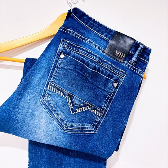 VINCENT D'AMÉRIQUE | Faded Blue Straight Leg Jeans Men’s | Size 38 * - Picture 11 of 11